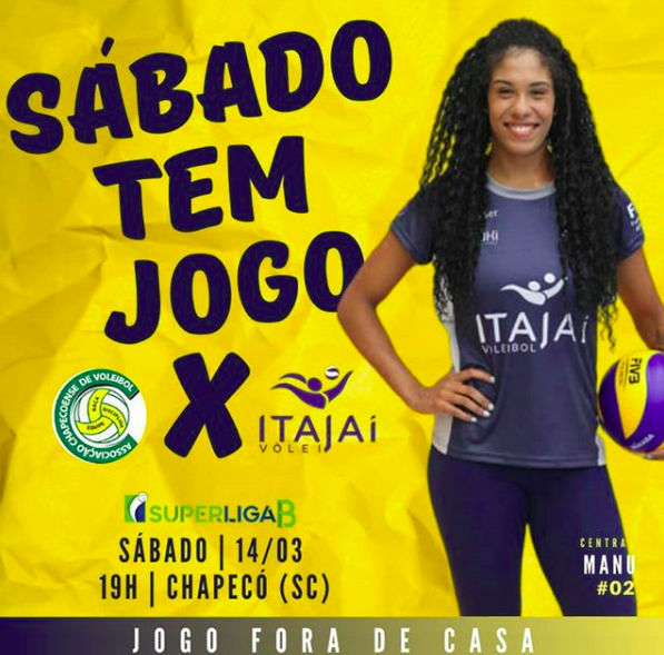 Banner de divulgação do Itajaí Vôlei